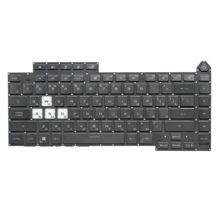 Клавиатура для Asus ROG Strix G513R с RGB подсветкой (4-ZONE)