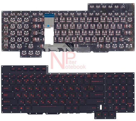 Клавиатура для Asus GX700 черная